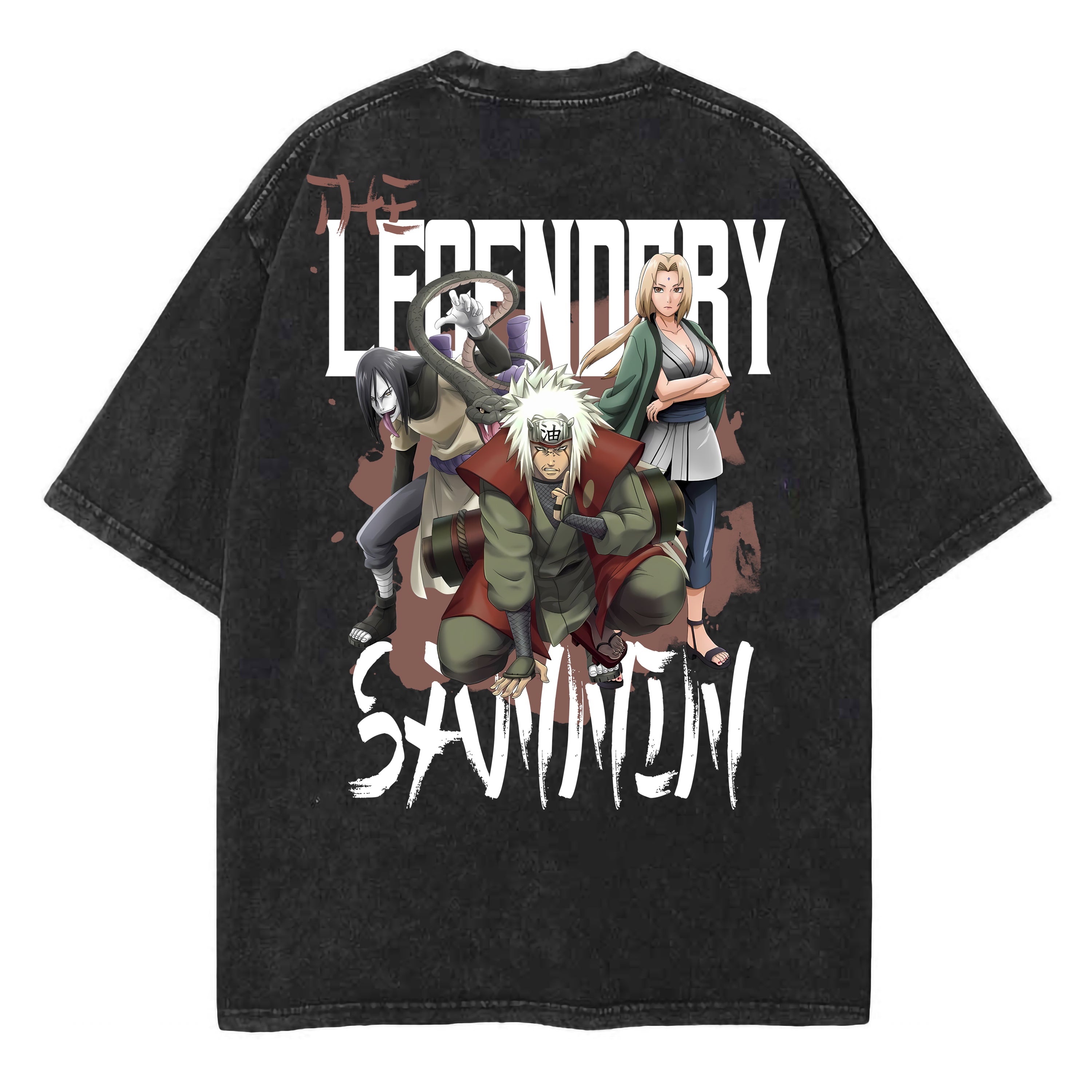 2-Sided Mythical Trio Of The Leaf Vintage Tee