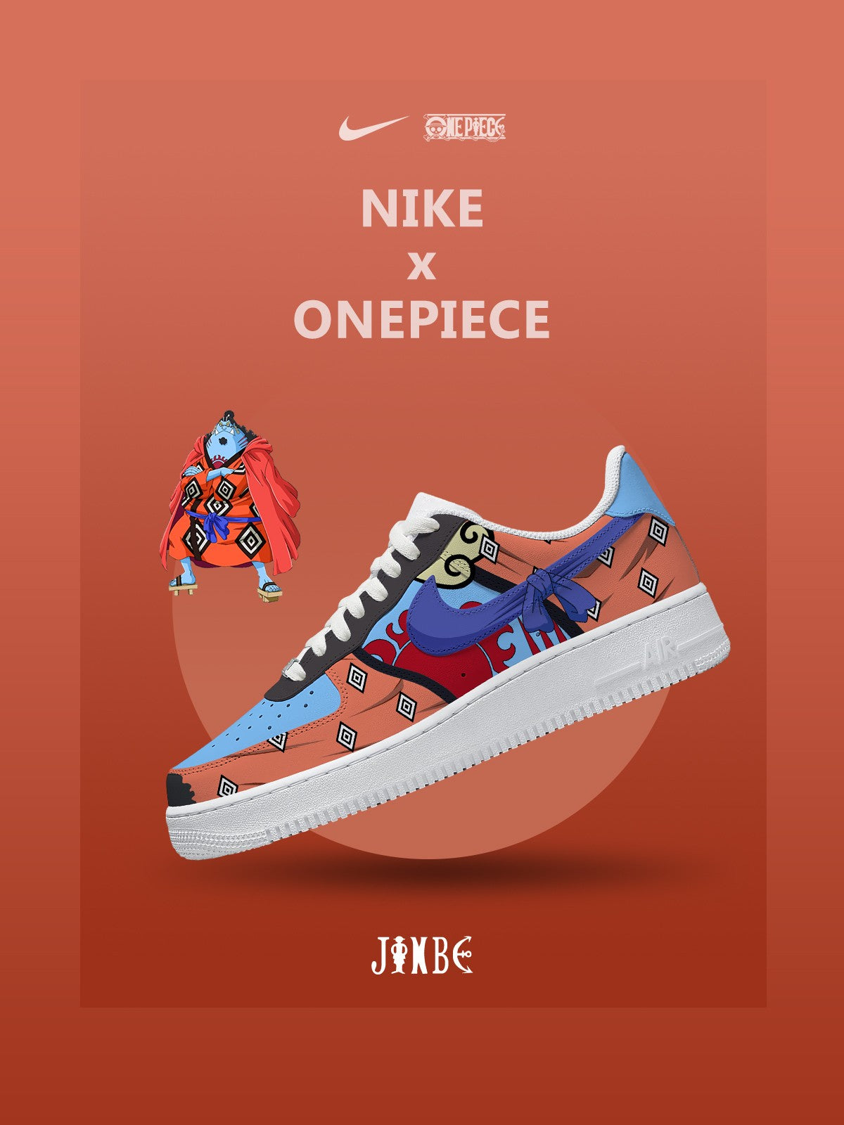 Custom Knight Of The Sea Jinbe No.2 Sneakers