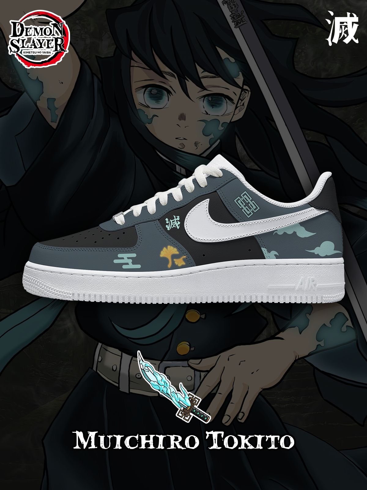 Custom Muichiro Tokito V.1 Sneakers