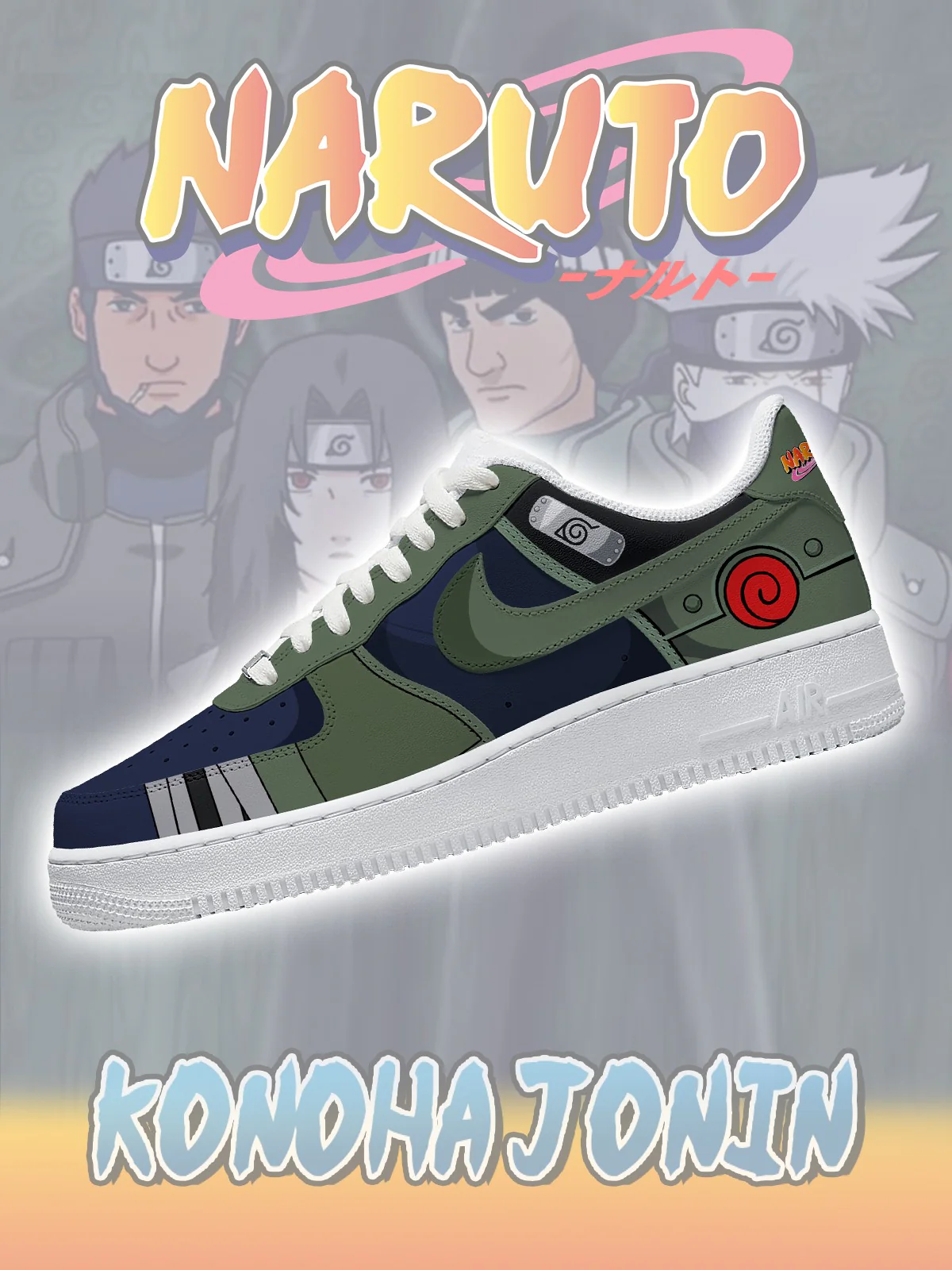 Konoha Jonin V.1 Custom Sneakers