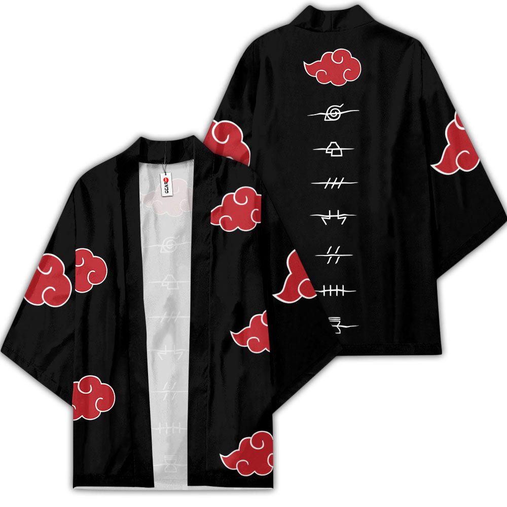 Naruto Kimono - Akatsuki Kimono Custom Hidden Villages Clothes Got1308