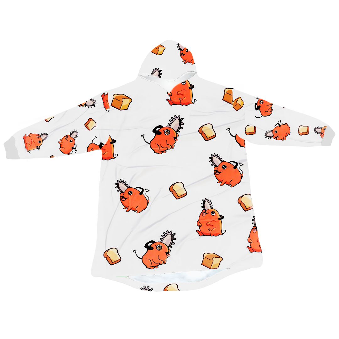 Pochita Hoodie Blanket
