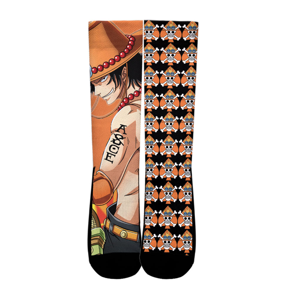 Portgas D. Ace Socks One Piece Custom Anime Socks